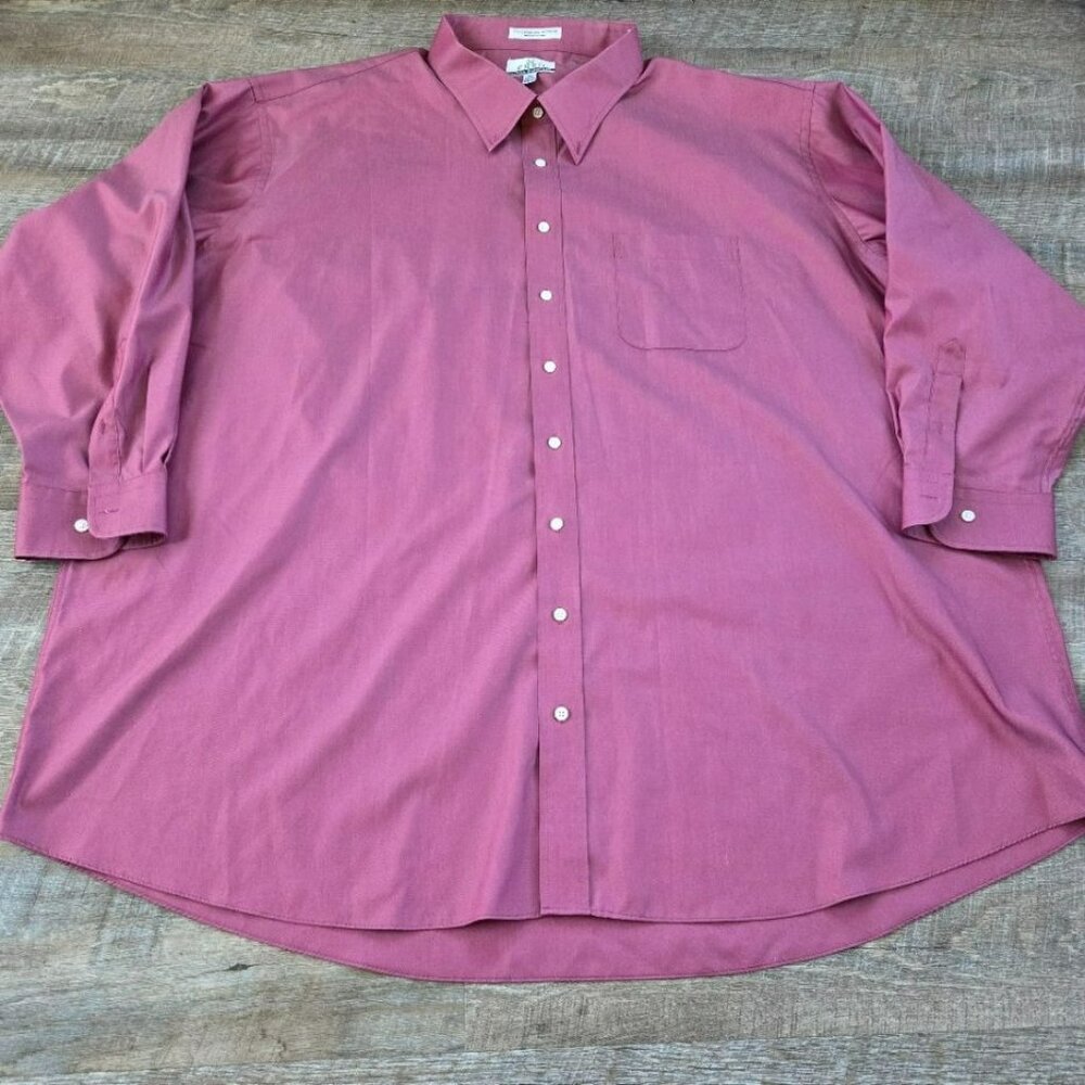 ENRO Men's Dress Shirt Ultra Pinpoint Tall 35-36 22 Long Sleeve button up shirt